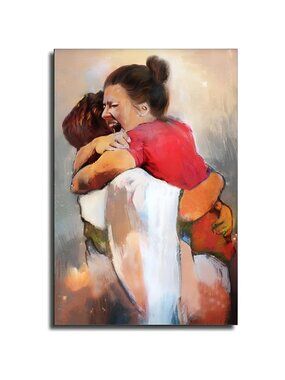 1st Day In Heaven Poster Jesus Canvas Wall Art Painting, No Framed (16x24 inch)